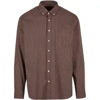 FYNCH-HATTON Camisa castanho escuro / offwhite
