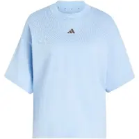 Adidas Camisa funcionais 'Studio' azul claro / castanho