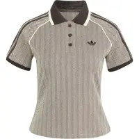 Adidas Originals Camisa 'TWEED POLO' creme / chocolate