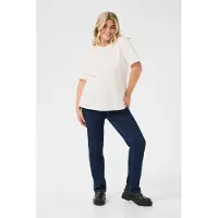 KAFFE CURVE Camisa transparente / branco
