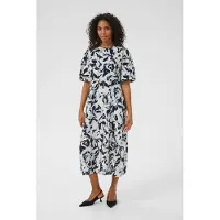 Kaffe Vestido 'Paco' azul noturno / azure / branco