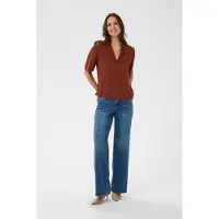Kaffe Blusa 'KAGina' merlot