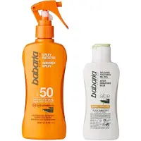Babaria Protetor Aloe Vera Spray Waterproof Spf50 200ml+aloe After Sun 100ml