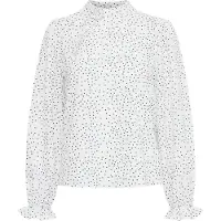 Ichi Blusa 'Tanya' azul / branco