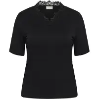 KAFFE CURVE Camisa 'KCCarli' preto