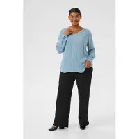KAFFE CURVE Blusa 'KCAmi' azul claro