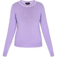 Faina Pullover lavanda / branco