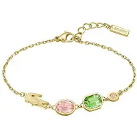 Lacoste Gold-plated Bracciale with colored crystals Deva 2040606