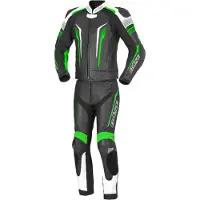 Büse Tormo Fato de couro de 2 peças Preto/Verde 58