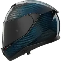 Nolan X-904 UC LIQUIDO AZUL Capacete Integral Carbono/Azul XL preto