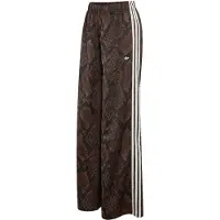 Adidas Originals CALÇAS DE PERNA LARGA EM CETIM COM PADRÃO DE PELE DE COBRA
