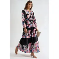MSN Collection Vestido 'Maxi' preto