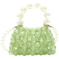 Koosh Malas de tiracolo verde / branco pérola
