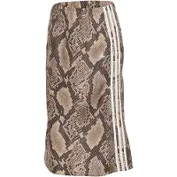 Adidas Saia 'SNAKE PRINT SATIN' bege / castanho claro / castanho escuro / branco