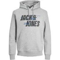 Jack & Jones Sweatshirt 'JCOBlack' azul / acinzentado / preto