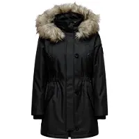 ONLY Parka de inverno 'ONLIris' bege / cinzento / preto