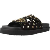 Carmela para mulher. 16240102-NEGRO Sandálias em pele 162401 preto (41), Couro, 1 a 3cm, Nenhum, Casual