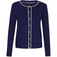 Dreimaster Klassik Casaco de malha navy / branco