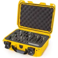 Nanuk 915 mala com espuma para 28 facas, amarelo