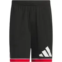 Adidas Calças de desporto 'Badge Of Sport' vermelho fogo / preto / branco
