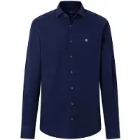 Hackett London para homem. HM3010764 Camisa Ess Stretch Pop marinho (XL), Casual, Algodão, Clássico, Manga comprida
