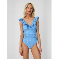 Crãs Fato de banho azure / branco