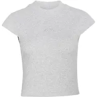 Adidas T-SHIRT CANELADA COM LOGÓTIPO PEQUENO KIT