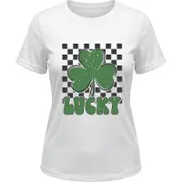 Usha Camisa 'Irish' verde / preto / branco