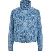 Adidas casacos de ganga LIBERTY LONDON FIREBIRD DENIM TRACKTOP mulheres - Azul - EU S