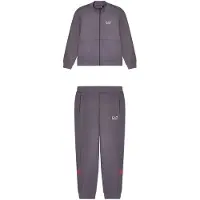 EA7 para menino. 7B000266_AF20845 Fato de treino com logótipo Série cinzento (14años= 164cm), Casual, Esportivo, Cinza, Algodão, Manga compr