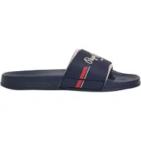 Pepe Jeans para homem. PMS700019 Sandálias Glam navy (42), Plano, Nenhum, Beachwear, Marinho