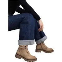 Refresh para mulher. 17318703-BEIGE Botins 173187 castanhos (36), Marrom, Plano, 1 a 3cm, Zíper, Casual, Ao ar livre