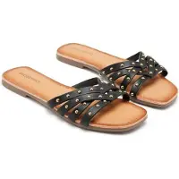 Xti para mulher. 14528802-BEIGE Sandálias 145288 bege (38), 5 a 8cm, Fivela, Casual, Esportivo, Clássico