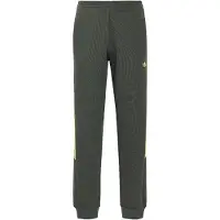 Adidas Calças 'Trefoil' amarelo limão / cinzento escuro