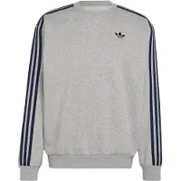 Adidas Sweatshirt 'ADICOLOR 3-STRIPES OVERSIZED' navy / cinzento