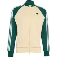 Adidas Originals Casaco em moletão 'SST' camurça / esmeralda / branco