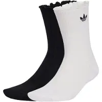 Adidas Originals MEIAS DE CANO MÉDIO COM FOLHOS 2 PARES