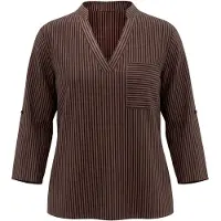 Usha Blusa castanho claro / castanho escuro