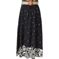 Hailys Saia 'Si44na' preto / branco
