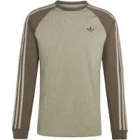 Adidas Originals Camisa '3-STRIPES LONGSLEEVE' cáqui / oliveira