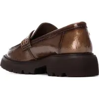 Carmela para mulher. 16255104-TAUPE Mocassins 162551 marrom (39), 3 a 5cm, Nenhum, Casual, Charão