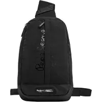 Pepe Jeans para homem. PM0300029 Saco de viagem Helmer preto (OSFA), Casual, Poliéster