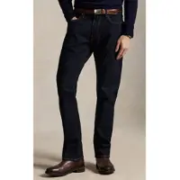 Ralph Lauren para homem. 710982495001 Jeans Hampton elásticos Straight Fit azul-marinho (34/30), Casual, Algodão, Denim