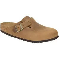Birkenstock Tamancos Boston Natural Leather Oiled Narrow