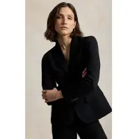 Ralph Lauren para mulher. 211B16851002 Americana Clássica preto (42), Casual, Poliéster
