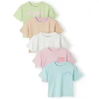 MINOTI Camisola azul claro / amarelo claro / maçã / rosa escurecido
