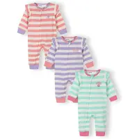 MINOTI Pijama menta / lilás / amora / branco