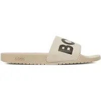 BOSS para homem. 50536835 Chinelos Aryeh branco (40), Plano, Nenhum, Casual, Beachwear