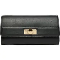Tommy Hilfiger Carteiras 'Modern TH Monogram Turn Lock' preto