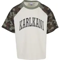 Karl kani Camisa verde / preto / offwhite